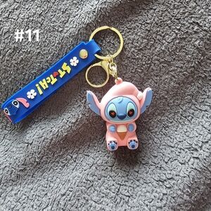 Stitch Pink and Blue Keychain Toy